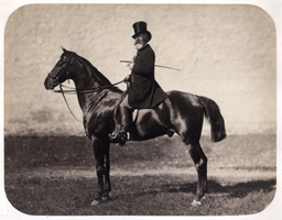 Louis-Jean Delton, portrait &eacute;questre c1860 par Adrien Tournachon