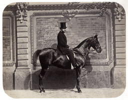Cavalier portrait &eacute;questre c1860