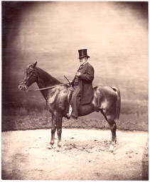 Cavalier, portrait &eacute;questre c1860
