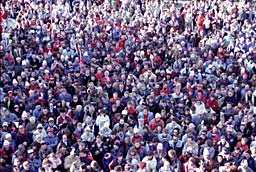 Foule hiver - ann&eacute;es 80