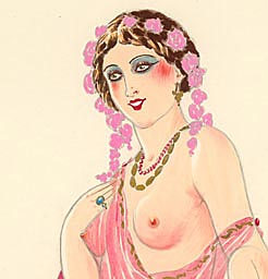 P&eacute;ri - D&eacute;tail de costume de sc&egrave;ne de Music-Hall par Ranson