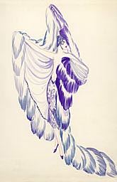 Mauve - Costume de sc&egrave;ne de Music-Hall par Jos&eacute; de Zamora