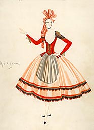 Noeud - Costume de sc&egrave;ne de Music-Hall par Jos&eacute; de Zamora 