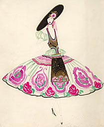 Rose - Costume de sc&egrave;ne de Music-Hall par Jos&eacute; de Zamora 