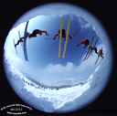 Ski au fish-eye by Jean-Pierre Ducatez - 44014 - &copy; - All uses and rights reserved by Ducatez - www.ducatez.com
